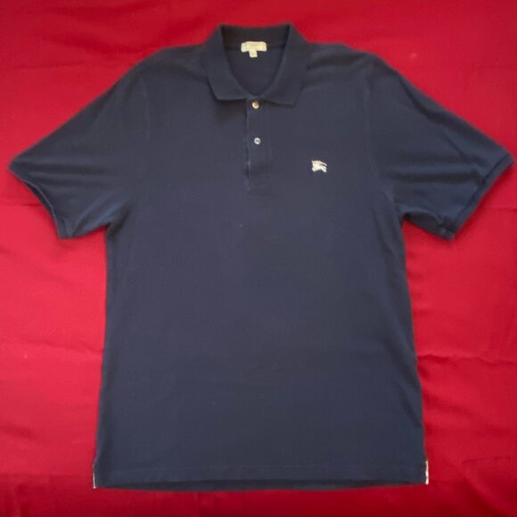 Burberry Blue Short-Sleeve Polo Shirt